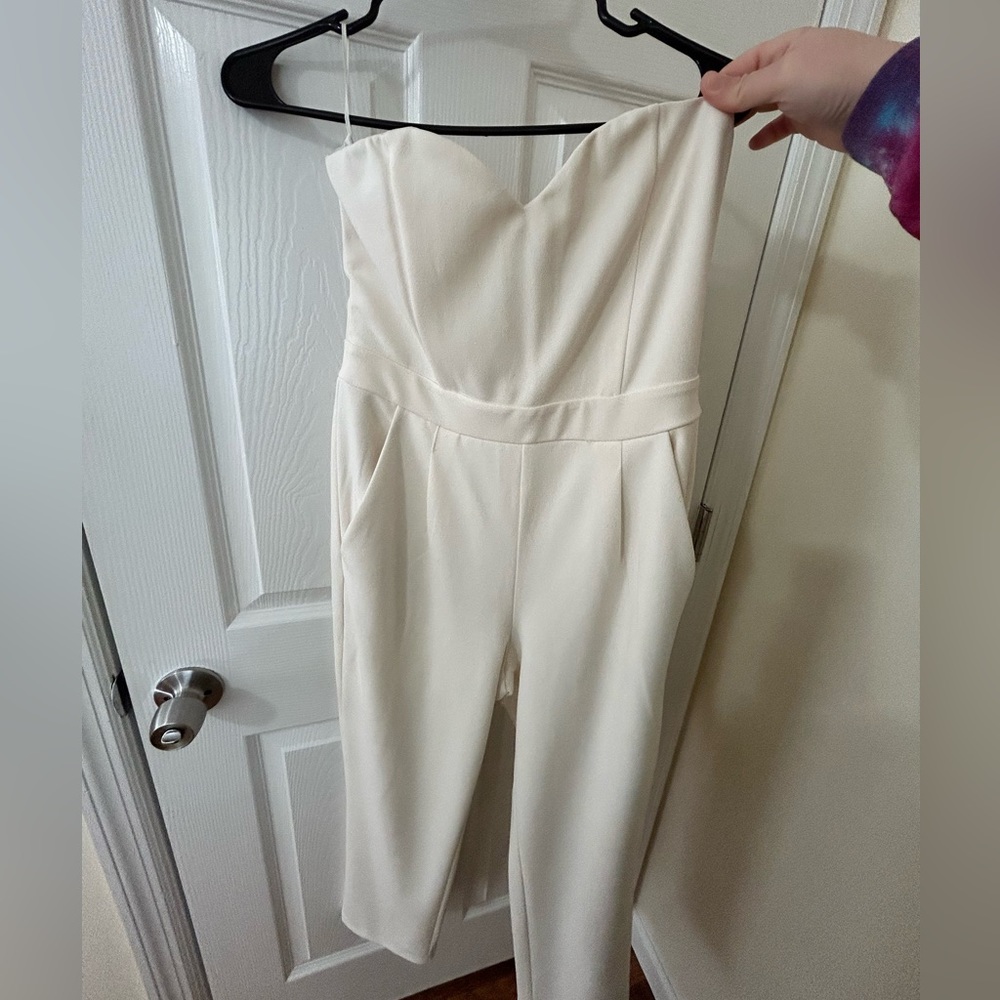 Express ivory jumpsuit/romper